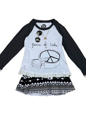Mini Shatsu Peace of Cake Kids Raglan Dress size 8